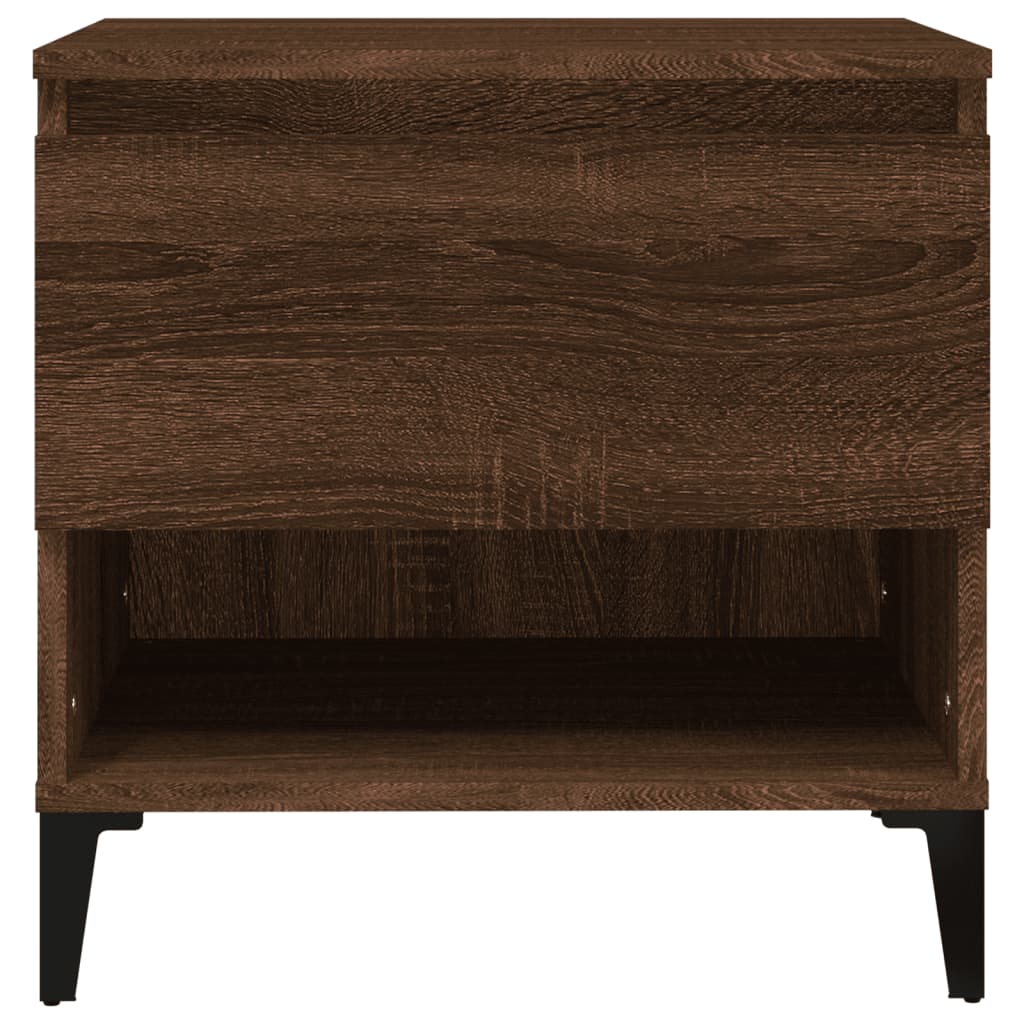Beistelltische 2 Stk. Braun Eichen-Optik 50x46x50 cm