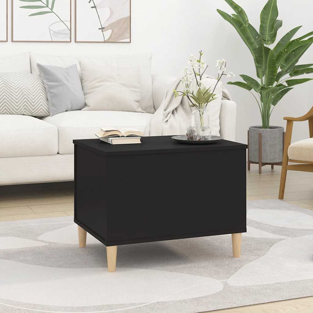Couchtisch Schwarz 60x44,5x45 cm Holzwerkstoff