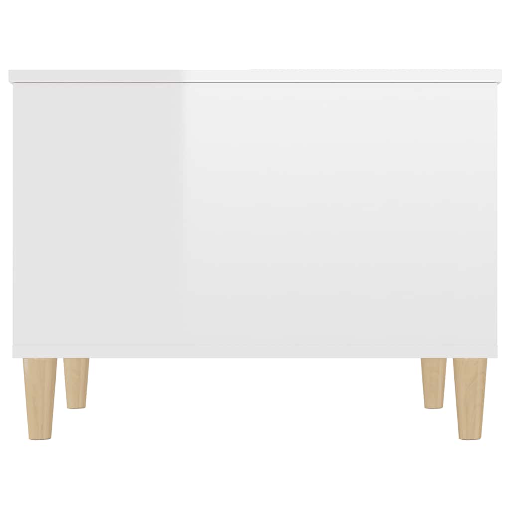 Couchtisch Hochglanz-Weiß 60x44,5x45 cm Holzwerkstoff