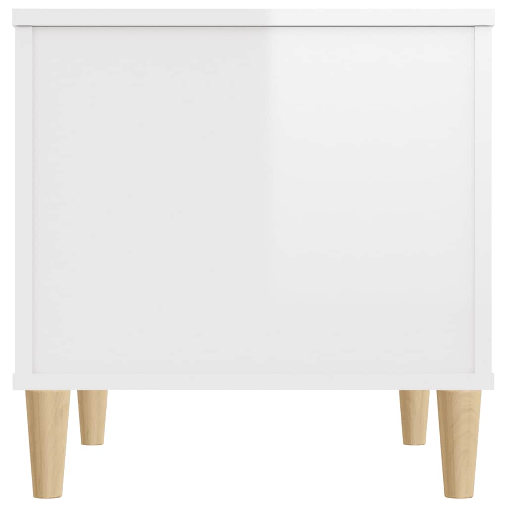 Couchtisch Hochglanz-Weiß 60x44,5x45 cm Holzwerkstoff