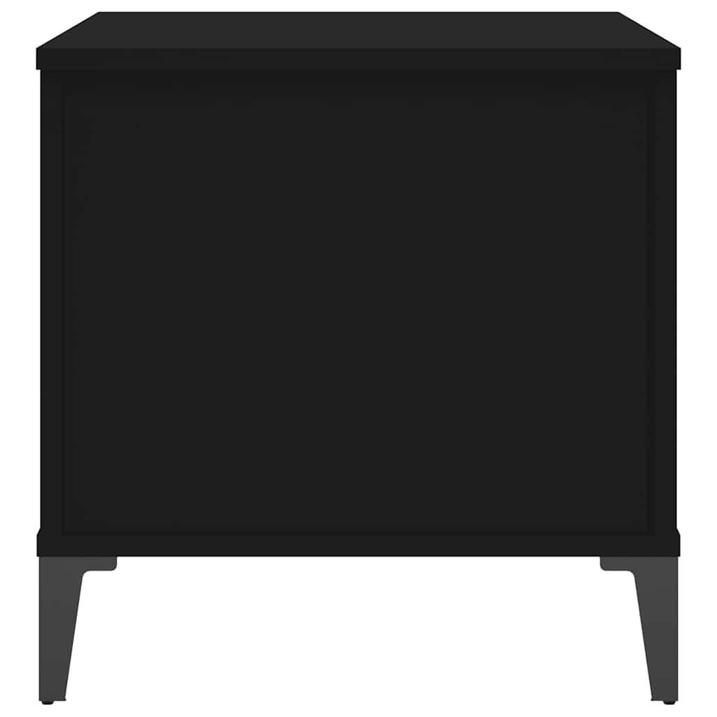 Couchtisch Schwarz 60x44,5x45 cm Holzwerkstoff