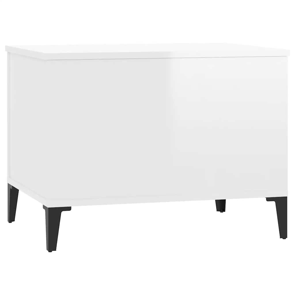 Couchtisch Hochglanz-Weiß 60x44,5x45 cm Holzwerkstoff