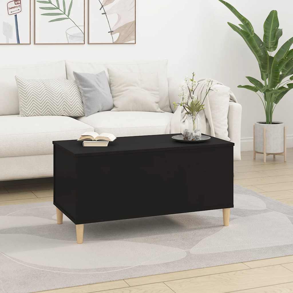 Couchtisch Schwarz 90x44,5x45 cm Holzwerkstoff