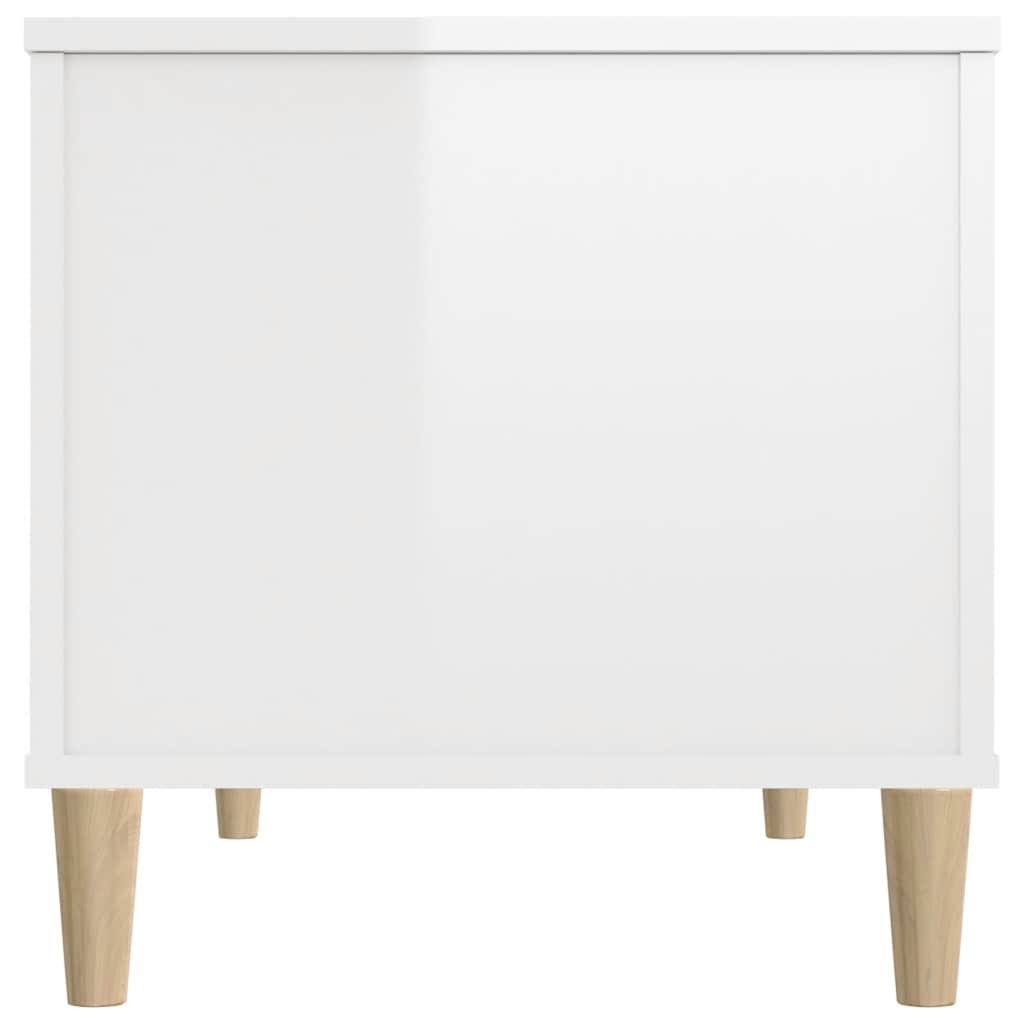 Couchtisch Hochglanz-Weiß 90x44,5x45 cm Holzwerkstoff