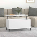 Couchtisch Weiß 90x44,5x45 cm Holzwerkstoff