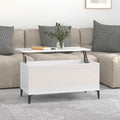 Couchtisch Hochglanz-Weiß 90x44,5x45 cm Holzwerkstoff