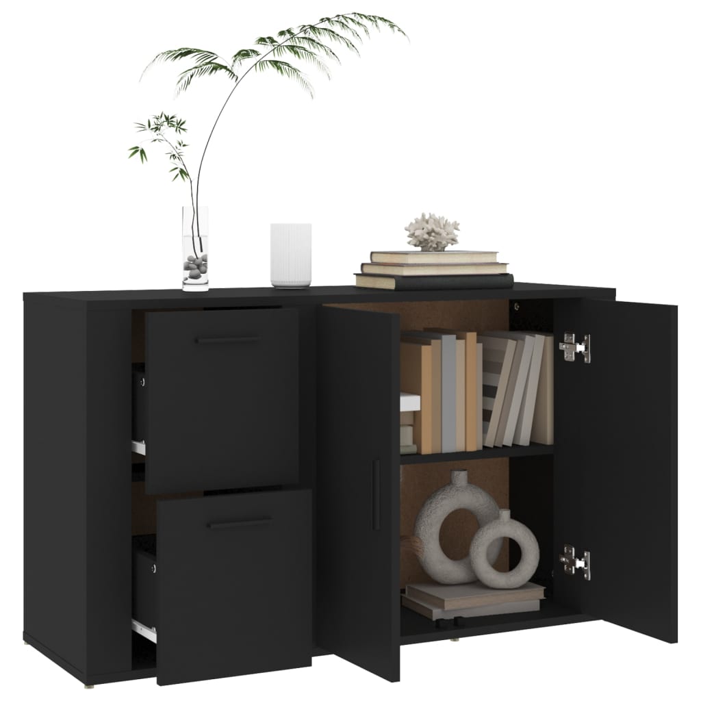 Sideboard Schwarz 100x33x59,5 cm Holzwerkstoff