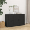 Sideboard Schwarz 100x33x59,5 cm Holzwerkstoff