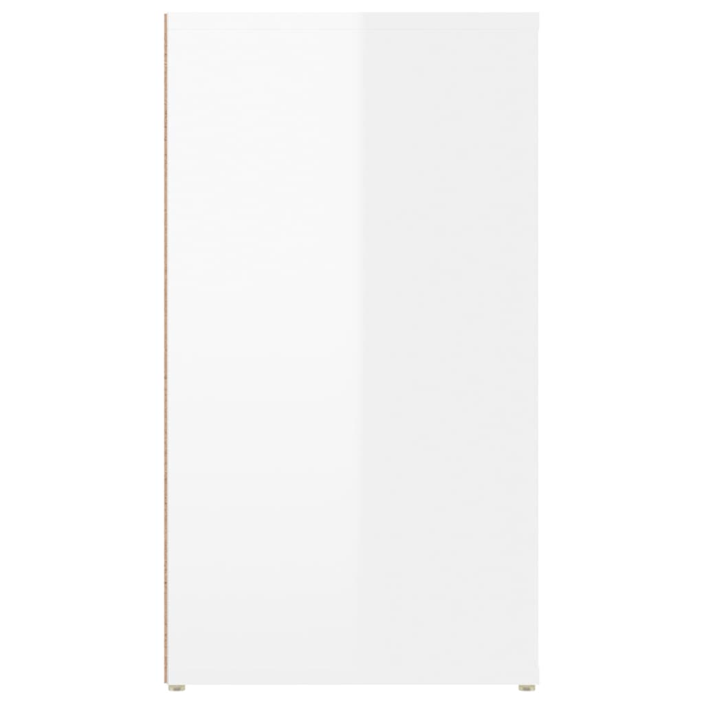 Sideboard Hochglanz-Weiß 100x33x59,5 cm Holzwerkstoff