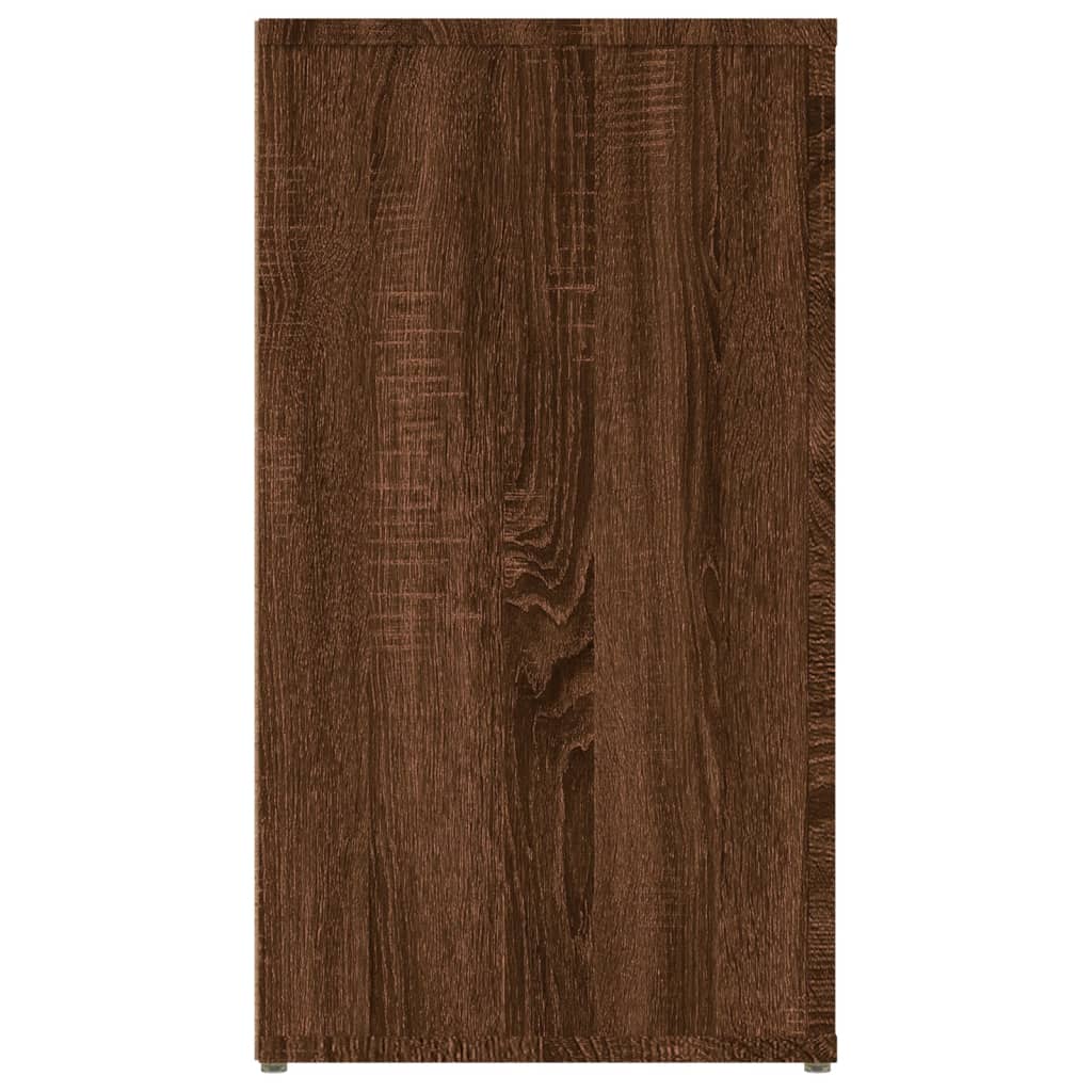 Sideboard Braun Eichen-Optik 100x33x59,5 cm Holzwerkstoff