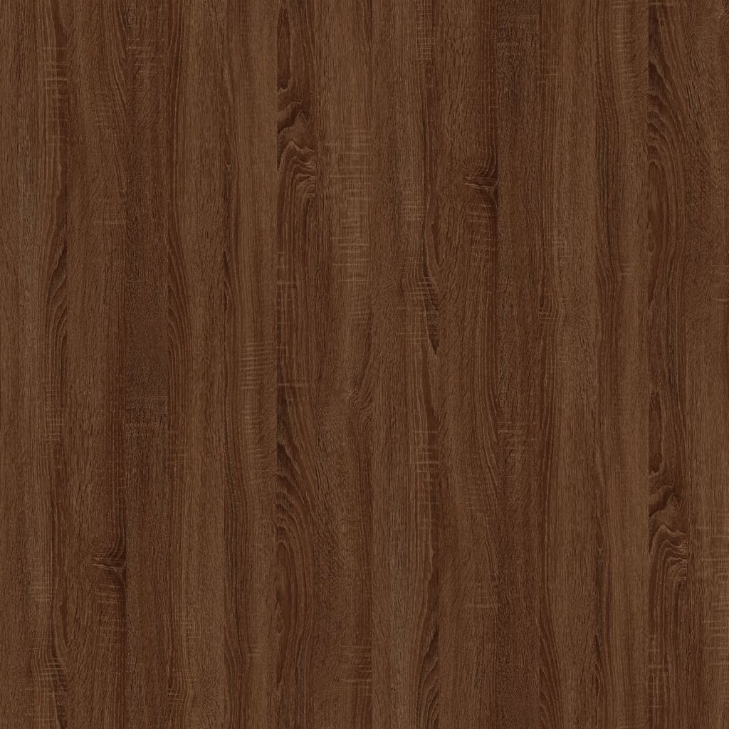 Sideboard Braun Eichen-Optik 100x33x59,5 cm Holzwerkstoff