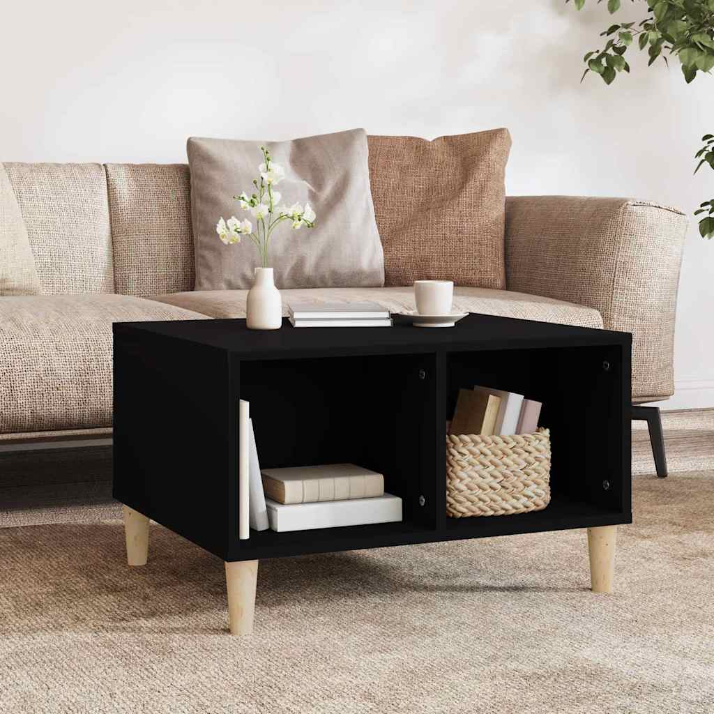 Couchtisch Schwarz 60x50x36,5 cm Holzwerkstoff