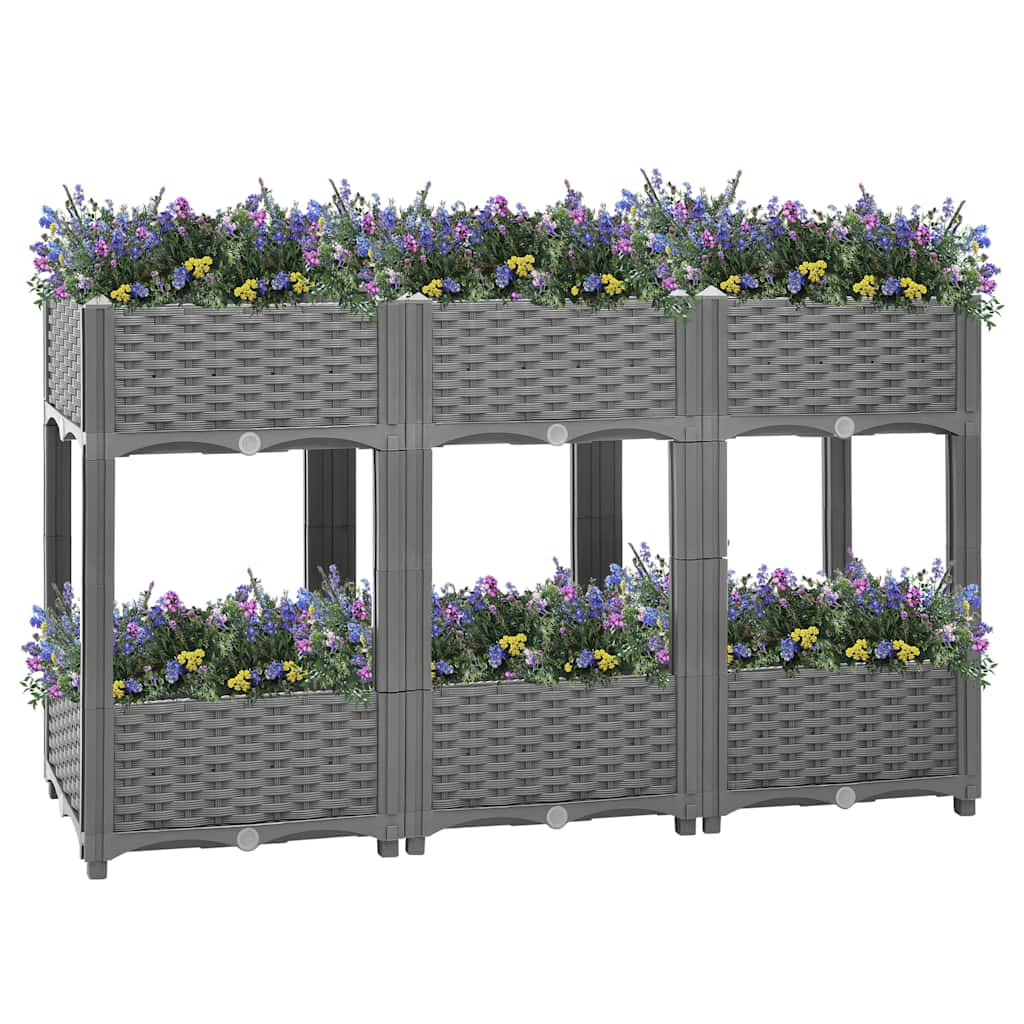 Hochbeet 120x40x71 cm Polypropylen