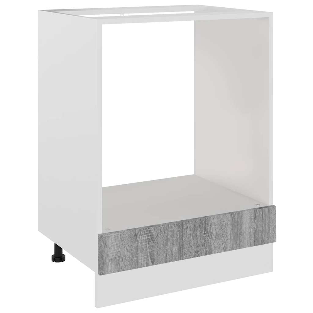 Herdumbauschrank Lyon Grau Sonoma 60x46x81,5 cm Holzwerkstoff