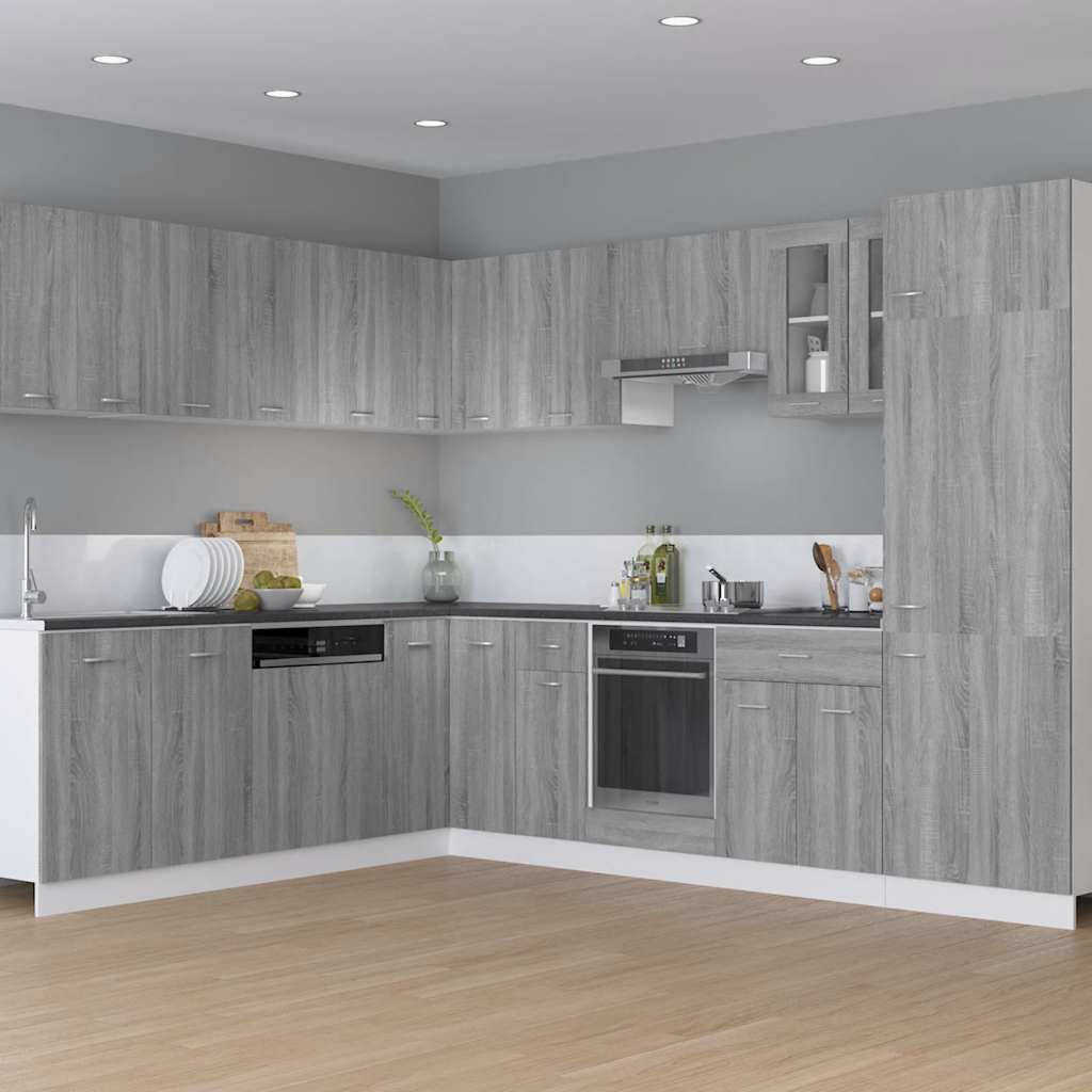 Herdumbauschrank Lyon Grau Sonoma 60x46x81,5 cm Holzwerkstoff