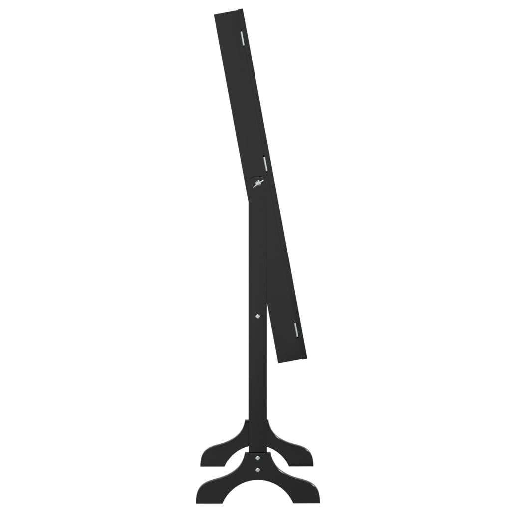 Standspiegel Schwarz 34x37x146 cm
