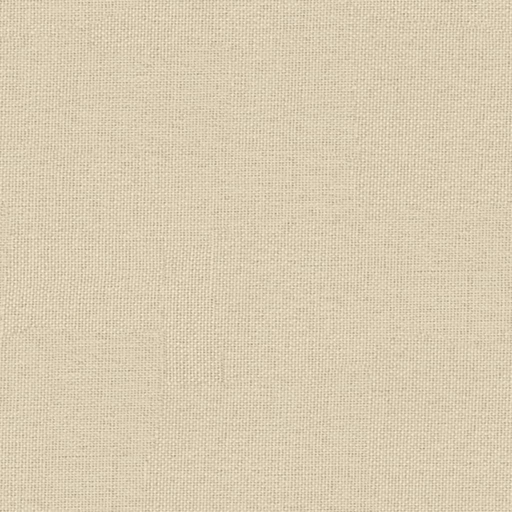 Loungesessel Creme 52x75x76 cm Stoff