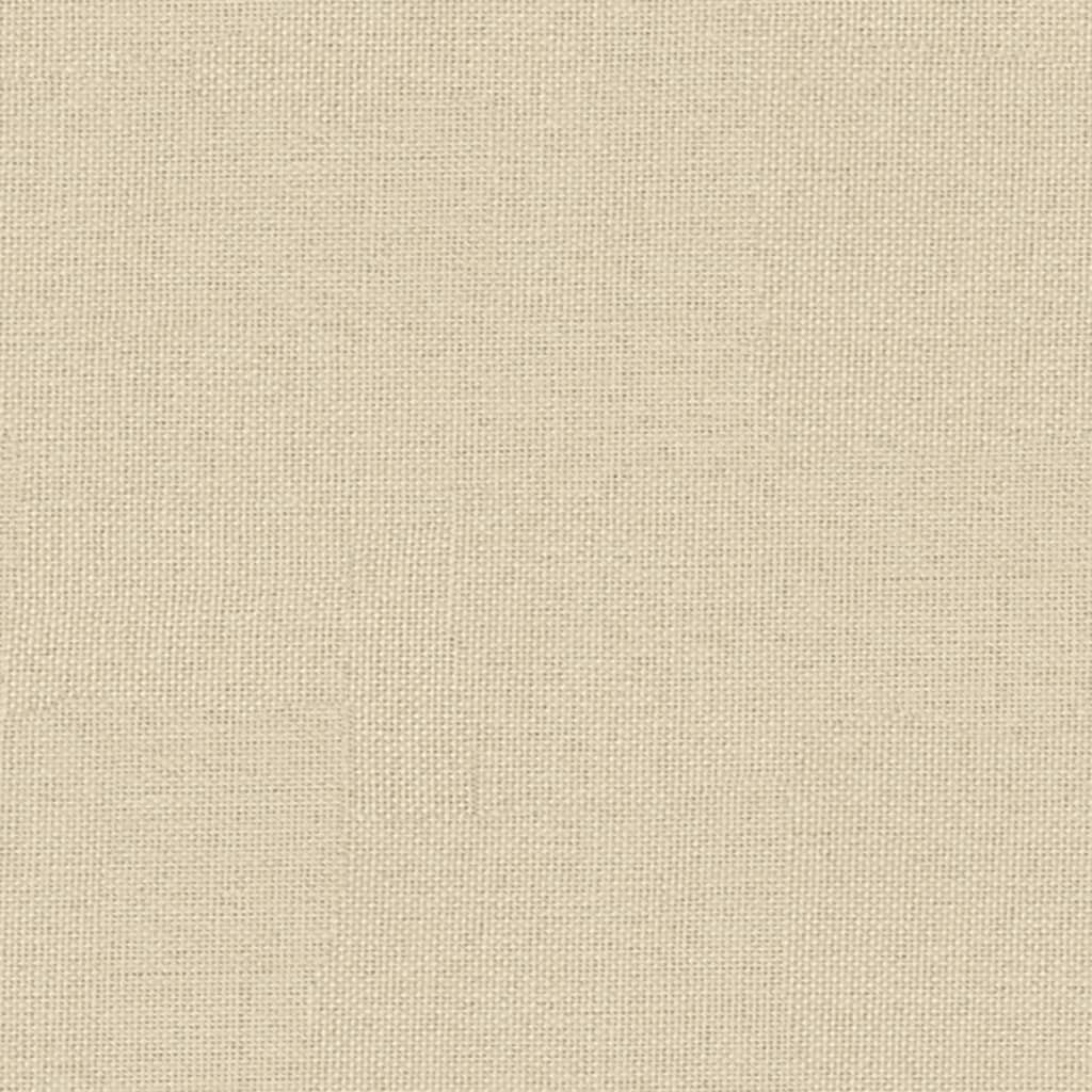 Sitzbank Creme 100x75x76 cm Stoff