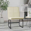 Loungesessel Creme 54x75x76 cm Kunstleder