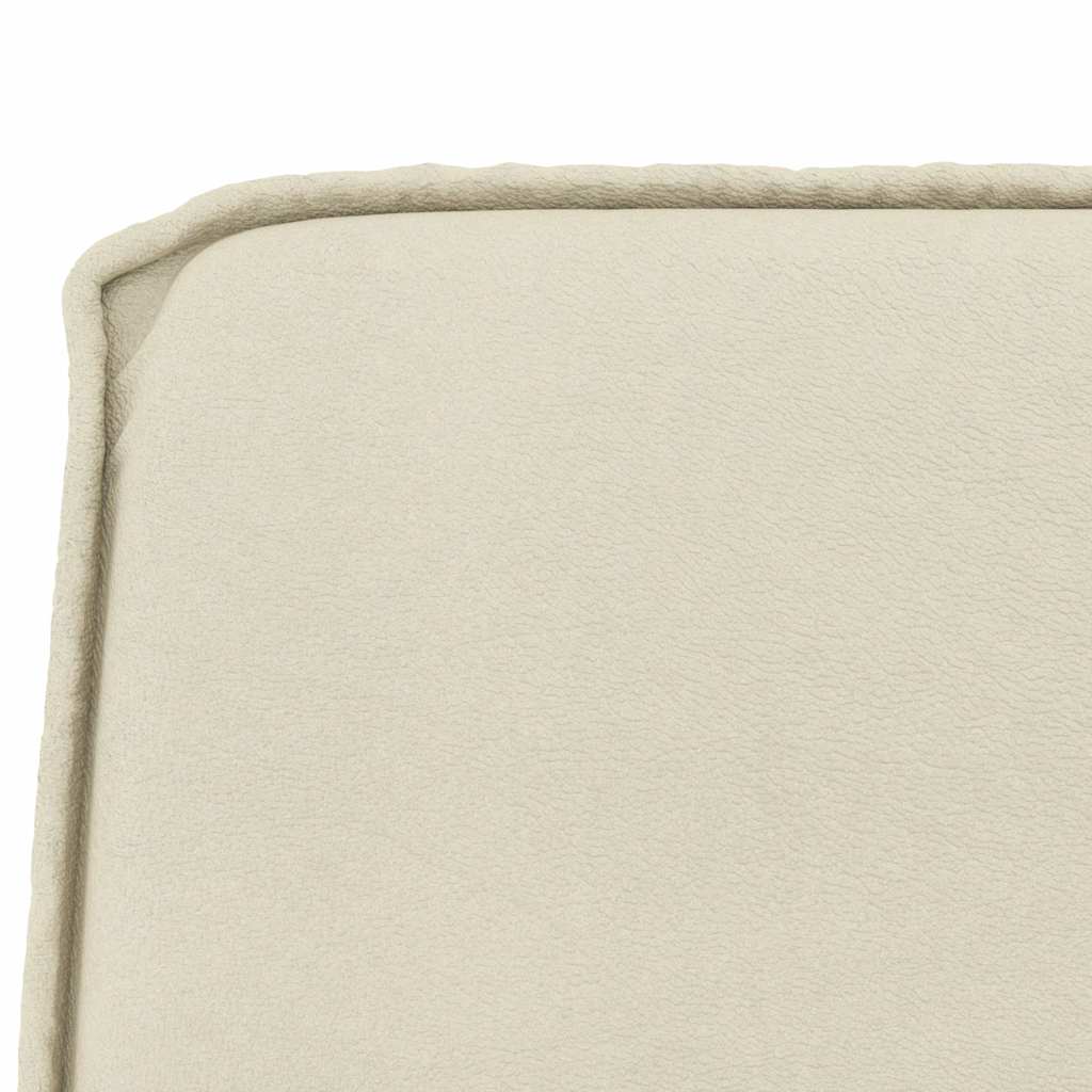 Sitzbank Creme 100x75x76 cm Kunstleder