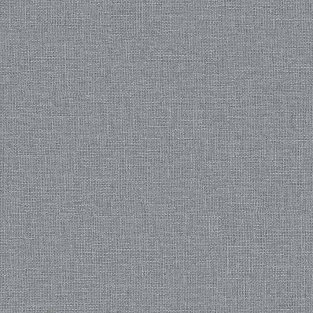 Sitzbank Hellgrau 100x64x80 cm Stoff