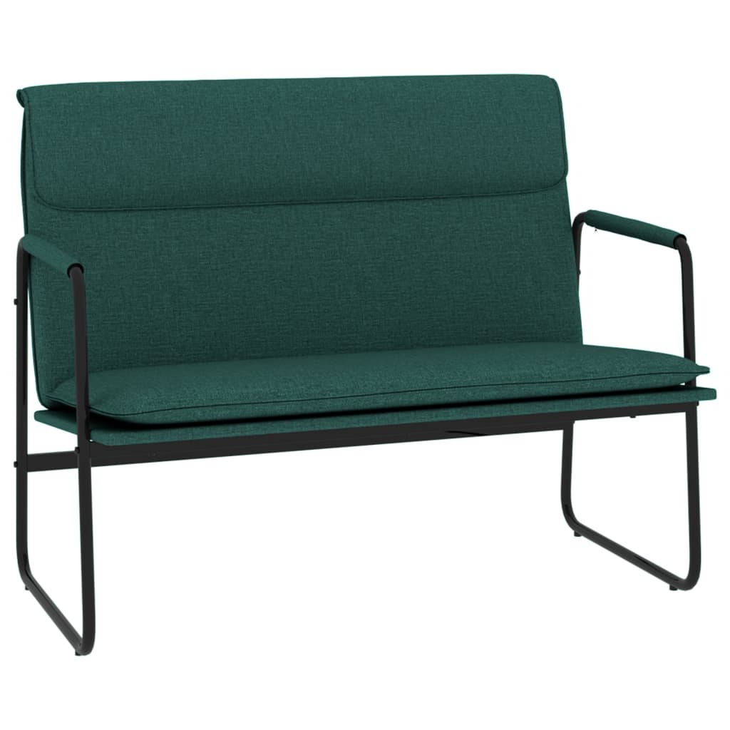 Sitzbank Dunkelgrün 100x64x80 cm Stoff