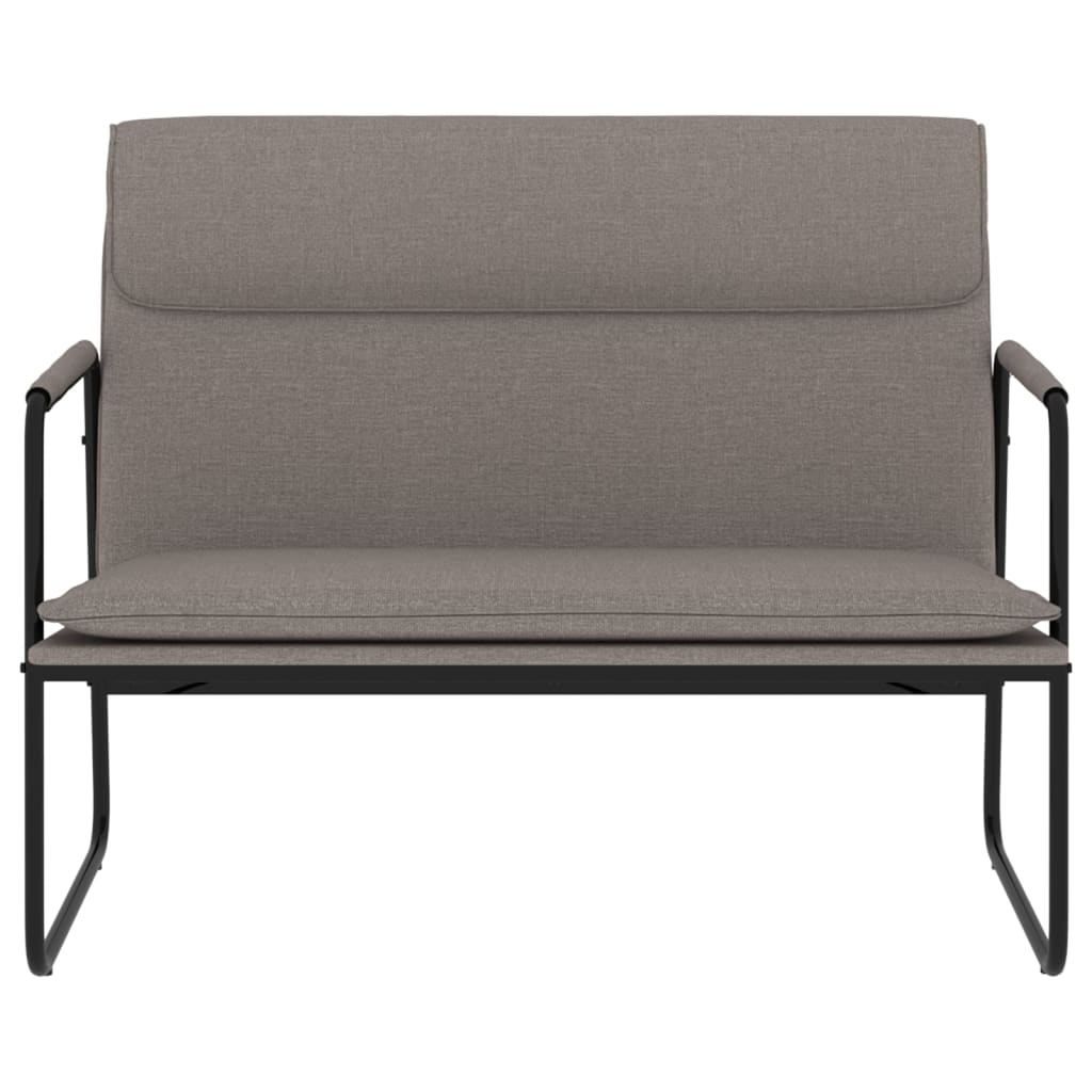 Sitzbank Taupe 100x64x80 cm Stoff