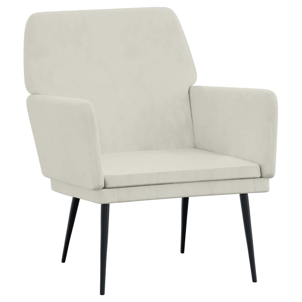 Sessel Creme 62x79x79 cm Samt