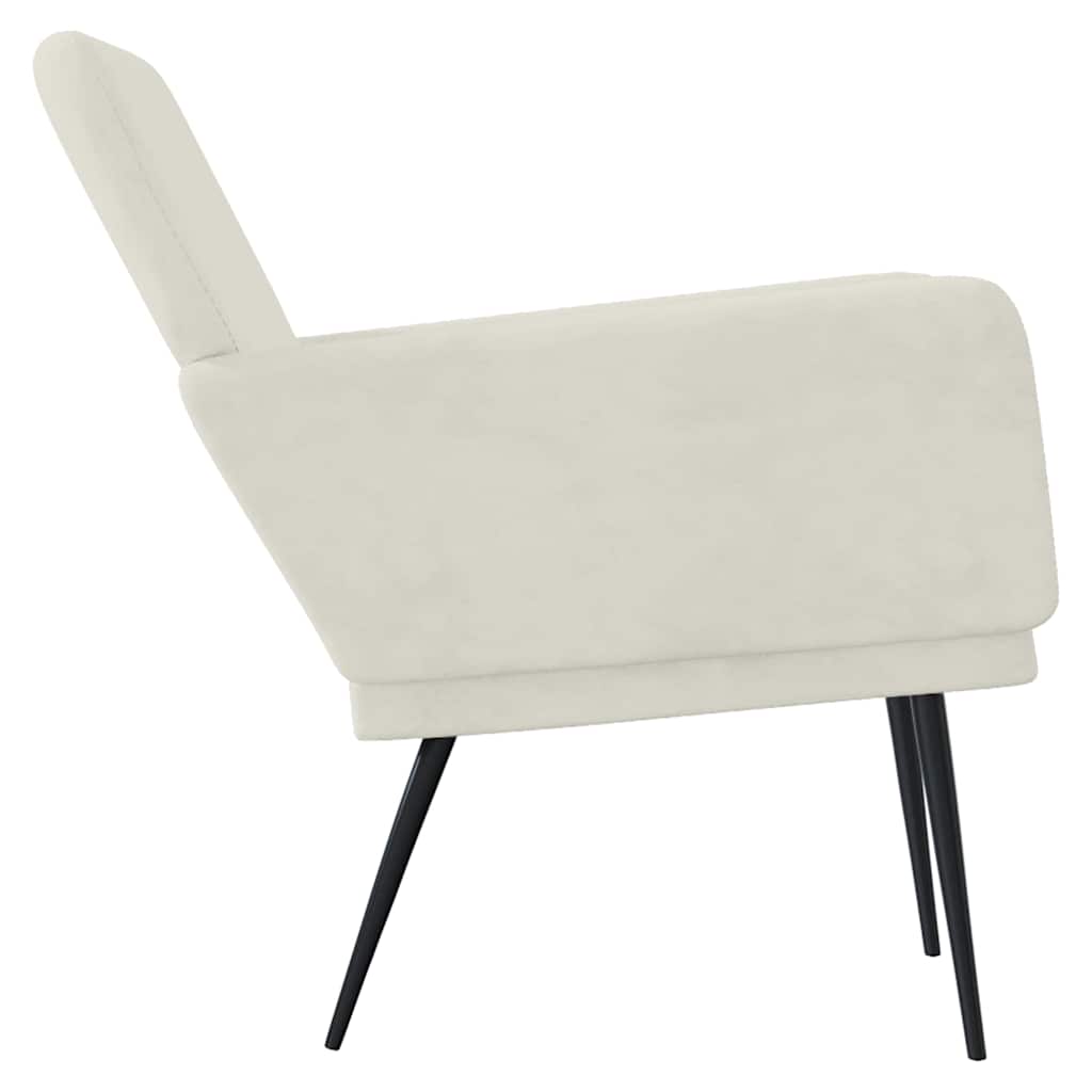 Sessel Creme 62x79x79 cm Samt