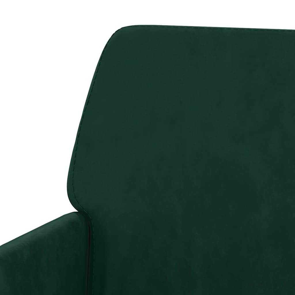 Sitzbank Dunkelgrün 108x79x79 cm Samt