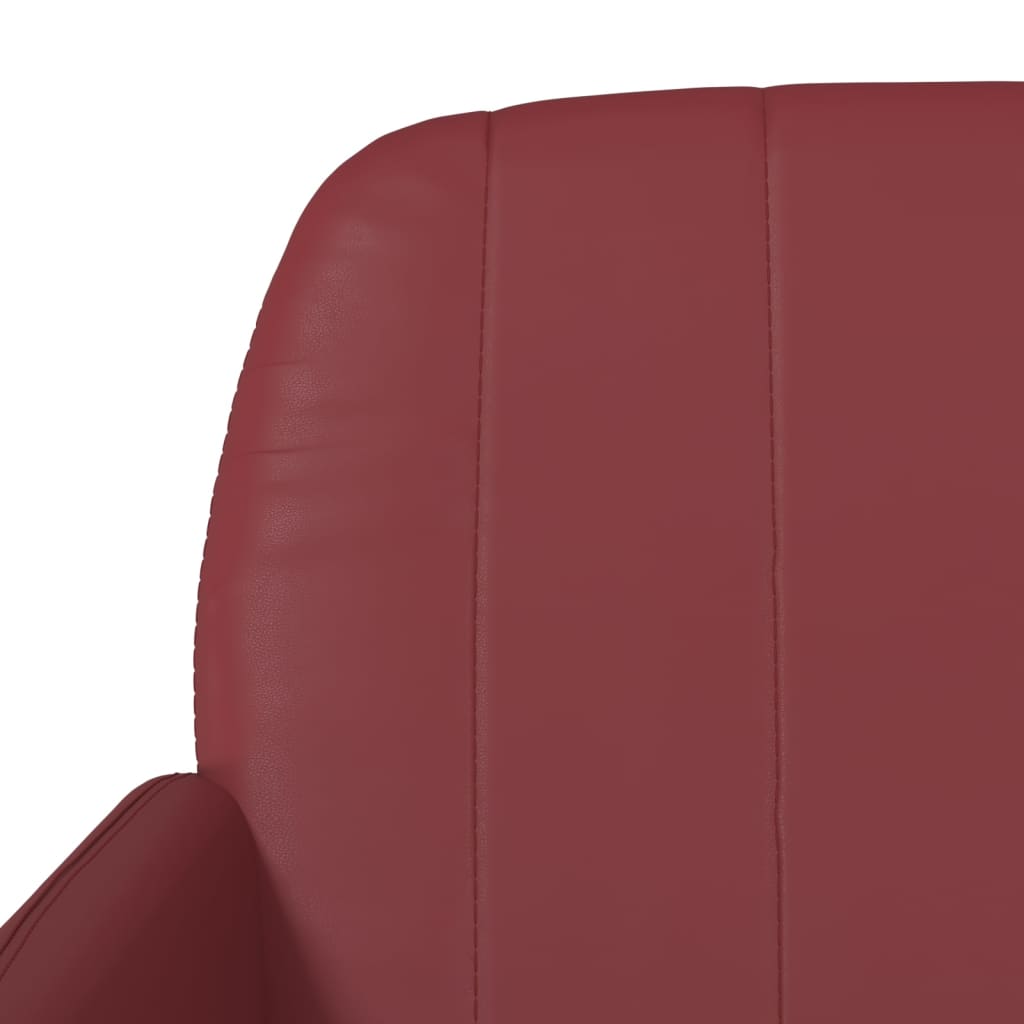 Sitzbank Weinrot 107x80x81 cm Kunstleder