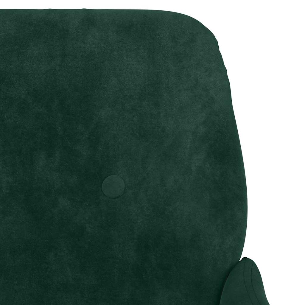 Sessel Dunkelgrün 62x79x79 cm Samt