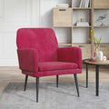Sessel Weinrot 62x79x79 cm Samt