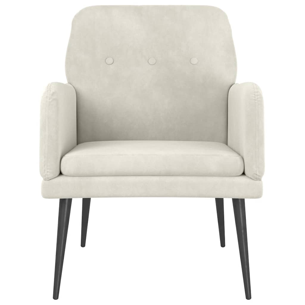 Sessel Creme 62x79x79 cm Samt