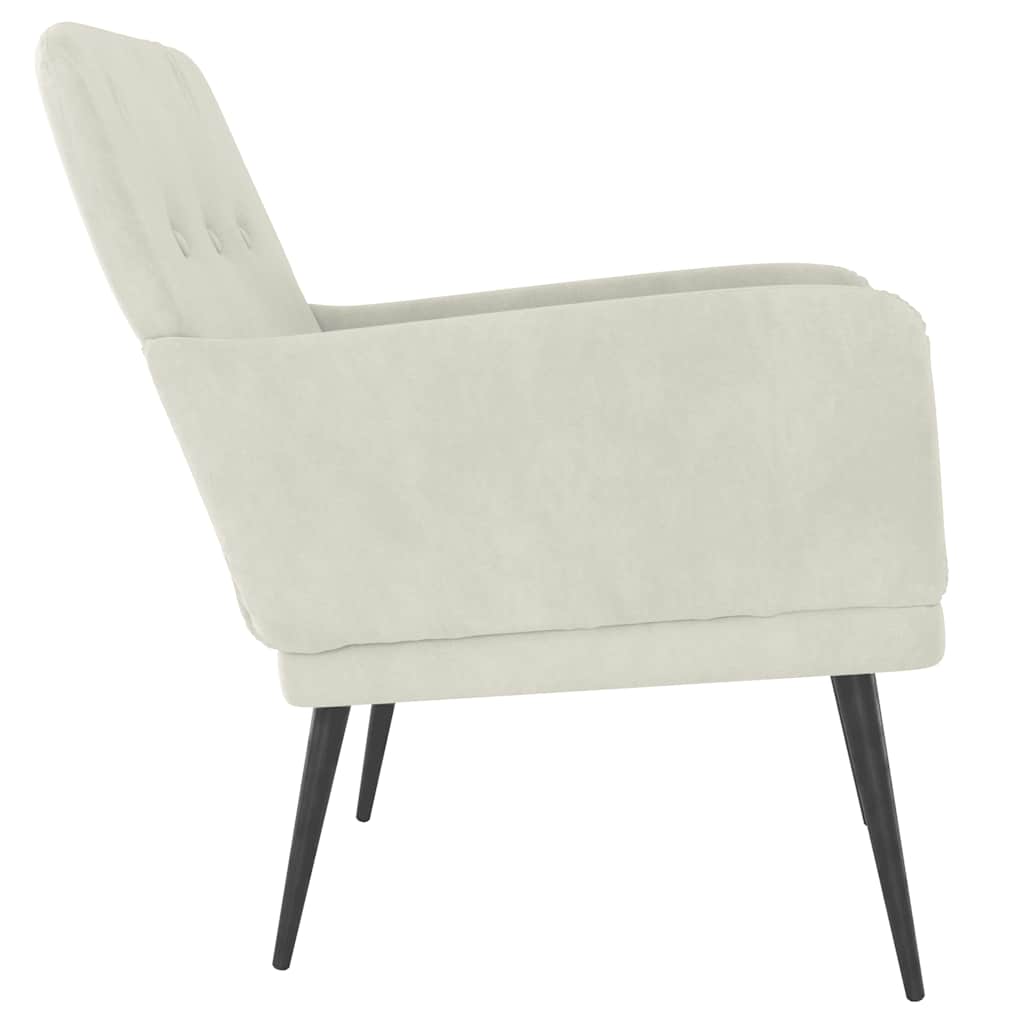 Sessel Creme 62x79x79 cm Samt