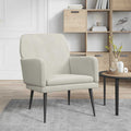 Sessel Creme 62x79x79 cm Samt