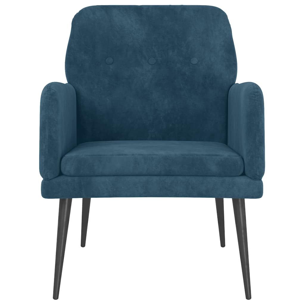 Sessel Blau 62x79x79 cm Samt