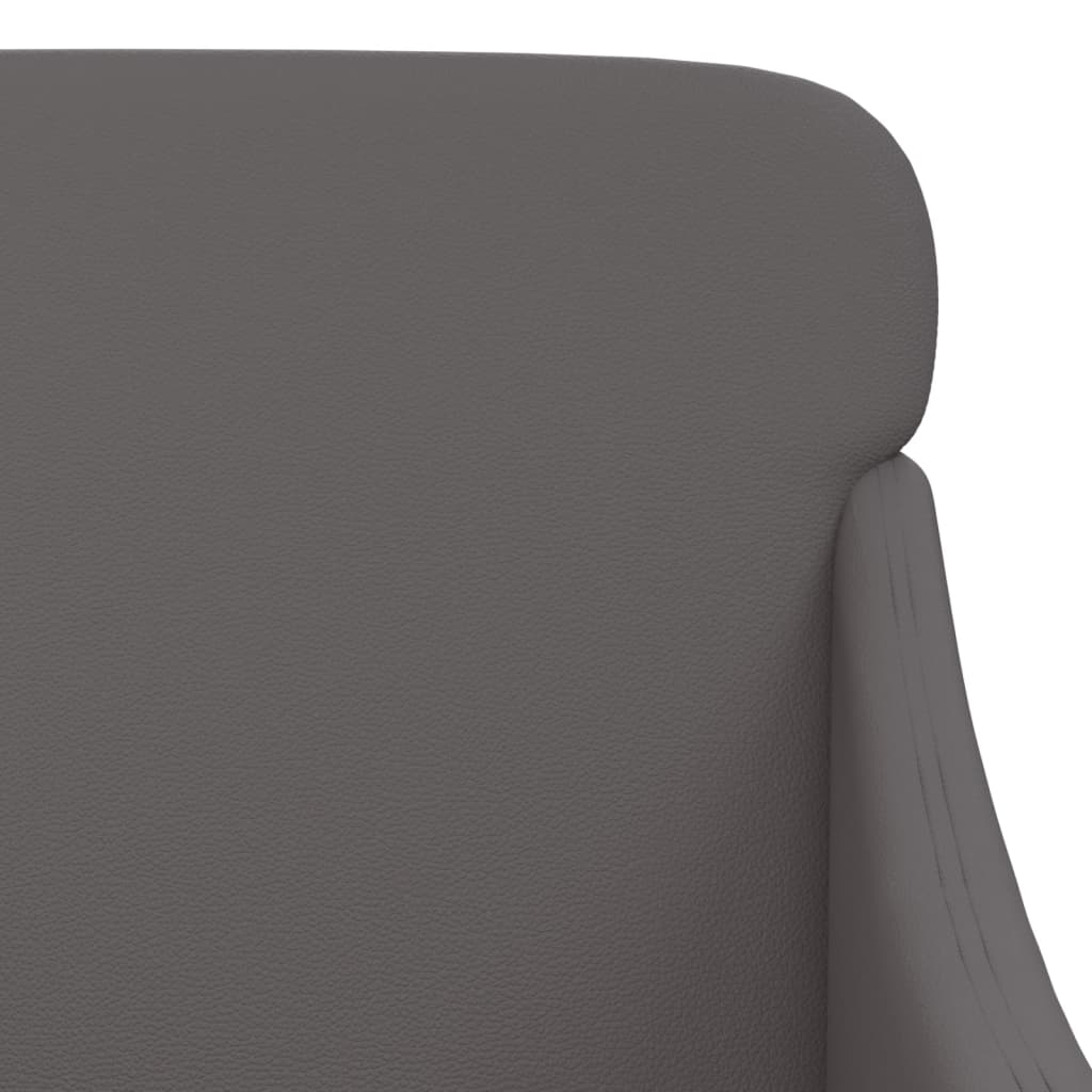 Sessel Grau 63x76x80 cm Kunstleder