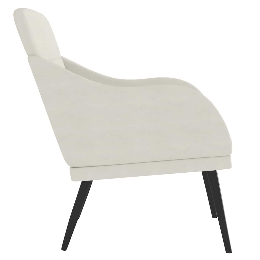 Sessel Creme 63x76x80 cm Samt