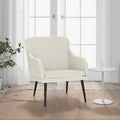 Sessel Creme 63x76x80 cm Samt
