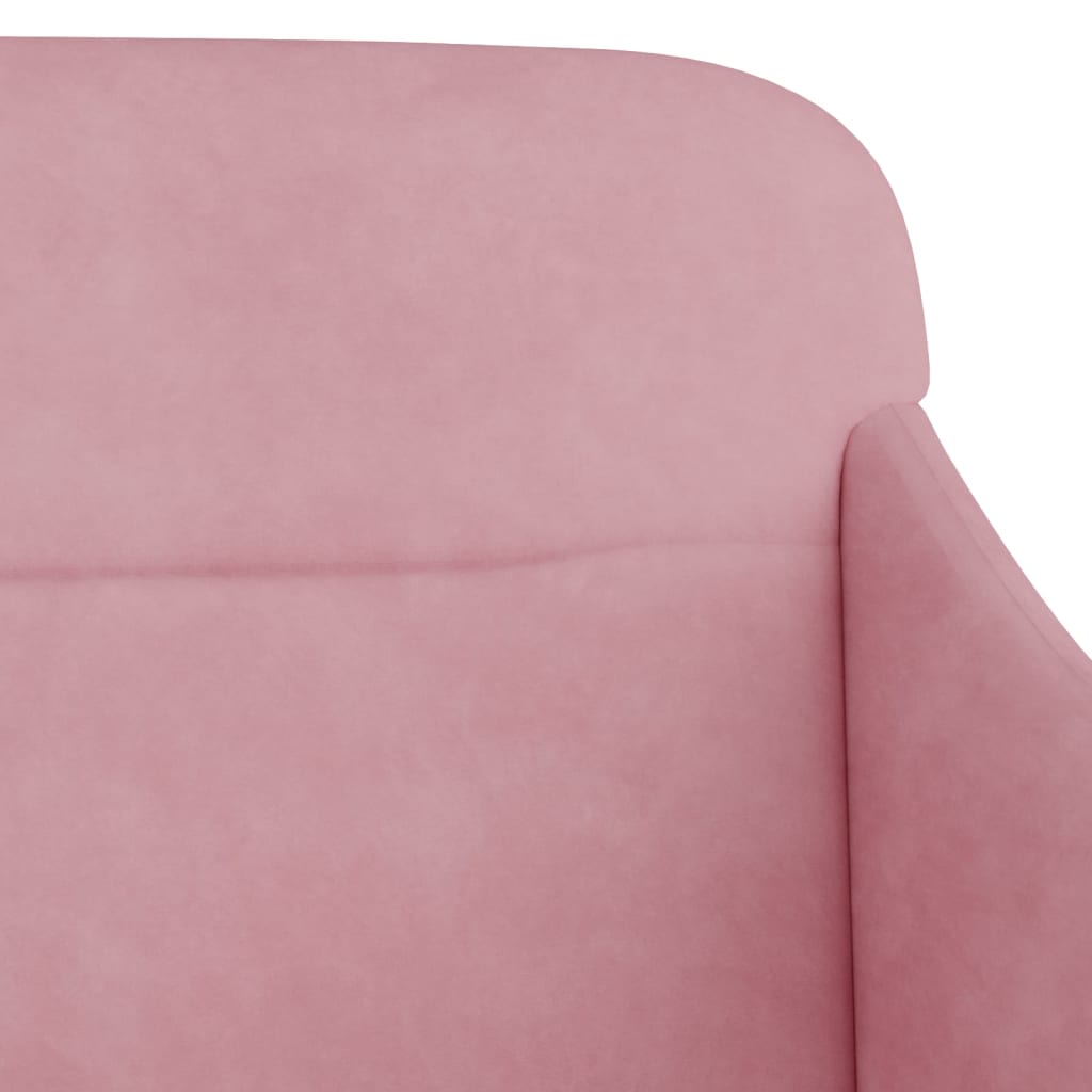 Sitzbank Rosa 110x76x80 cm Samt