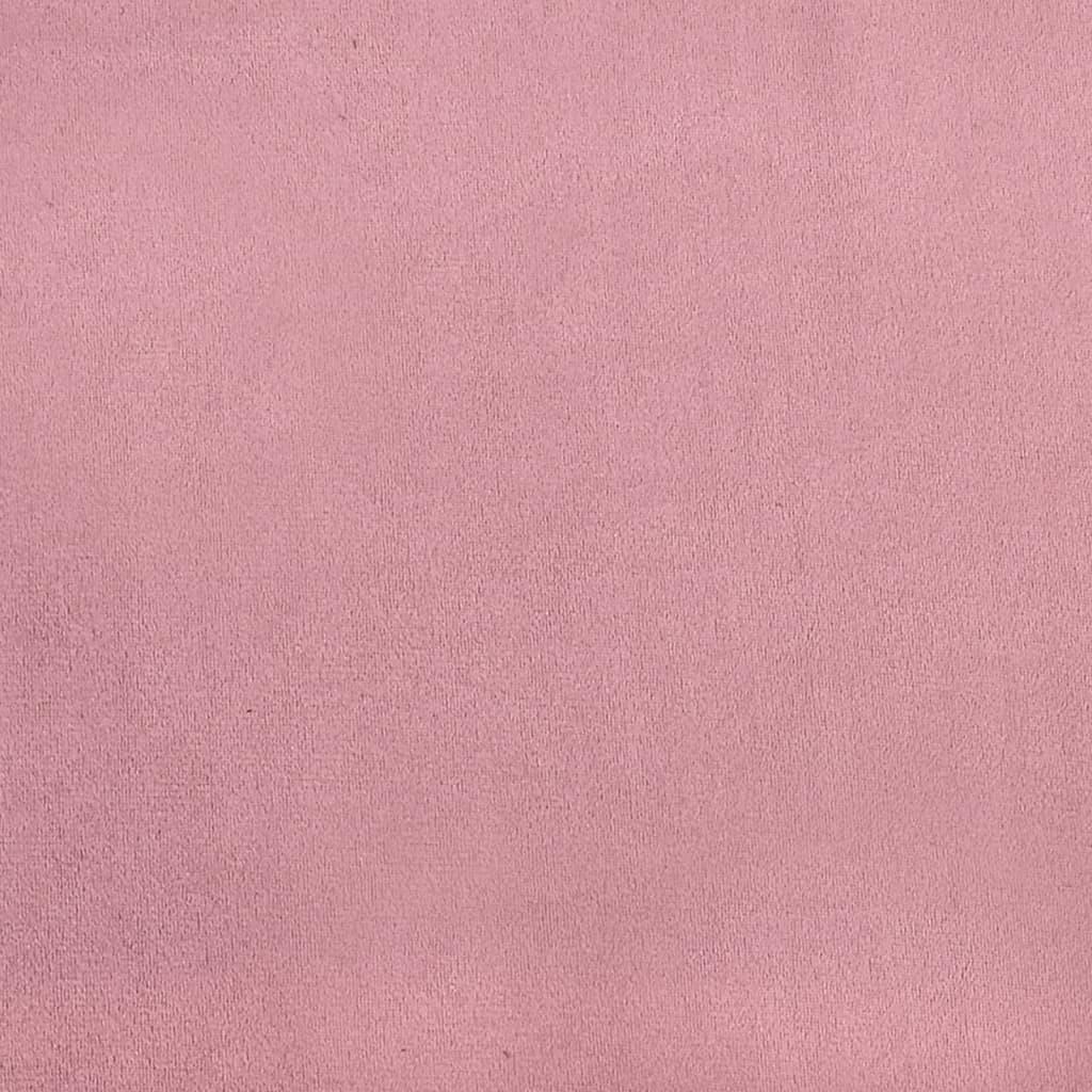 Sitzbank Rosa 110x76x80 cm Samt
