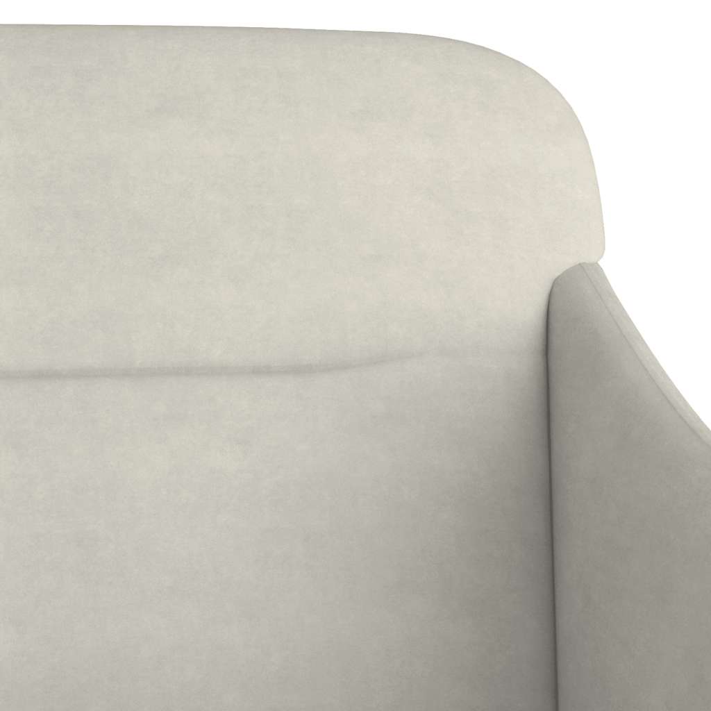 Sitzbank Creme 110x76x80 cm Samt