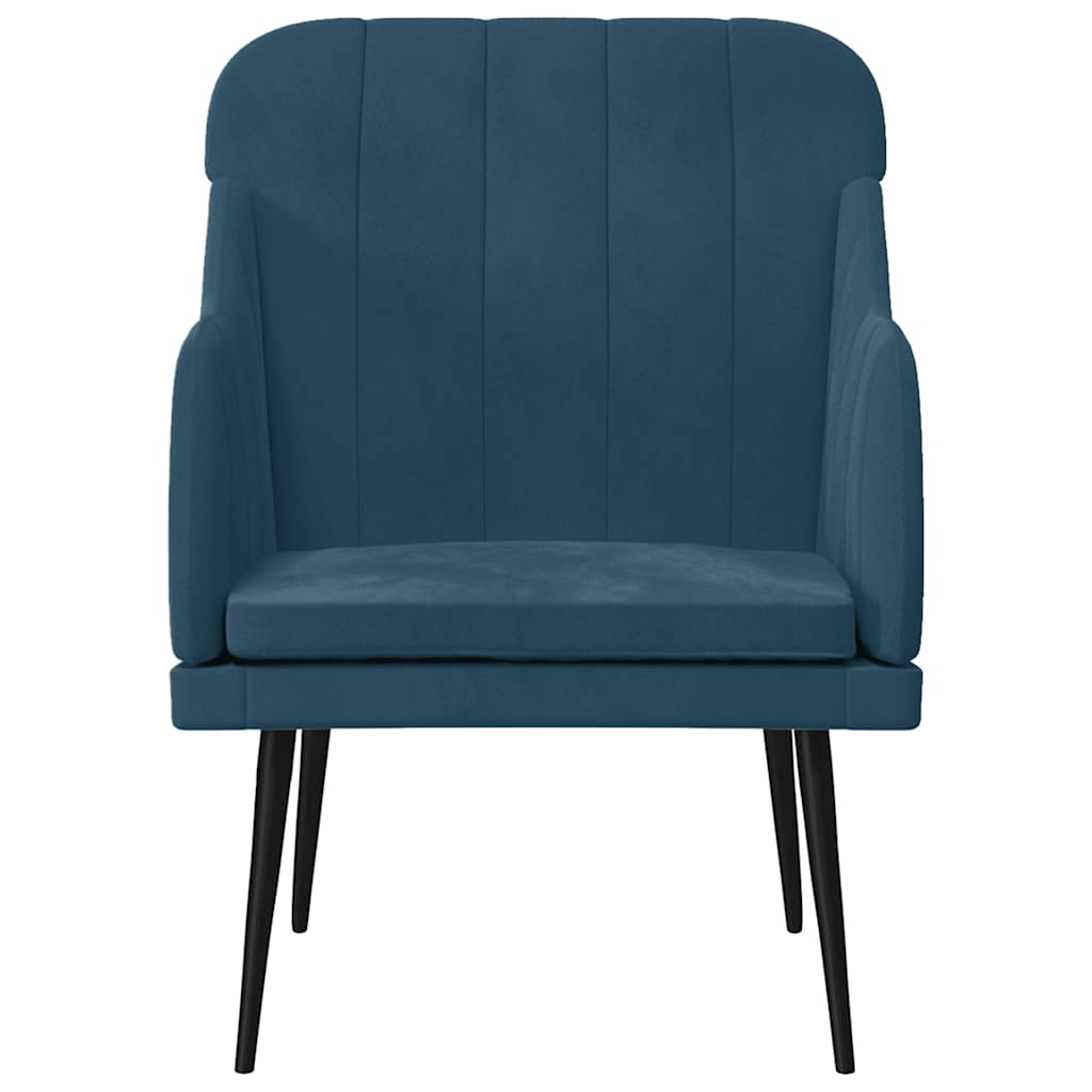 Sessel Blau 63x76x80 cm Samt