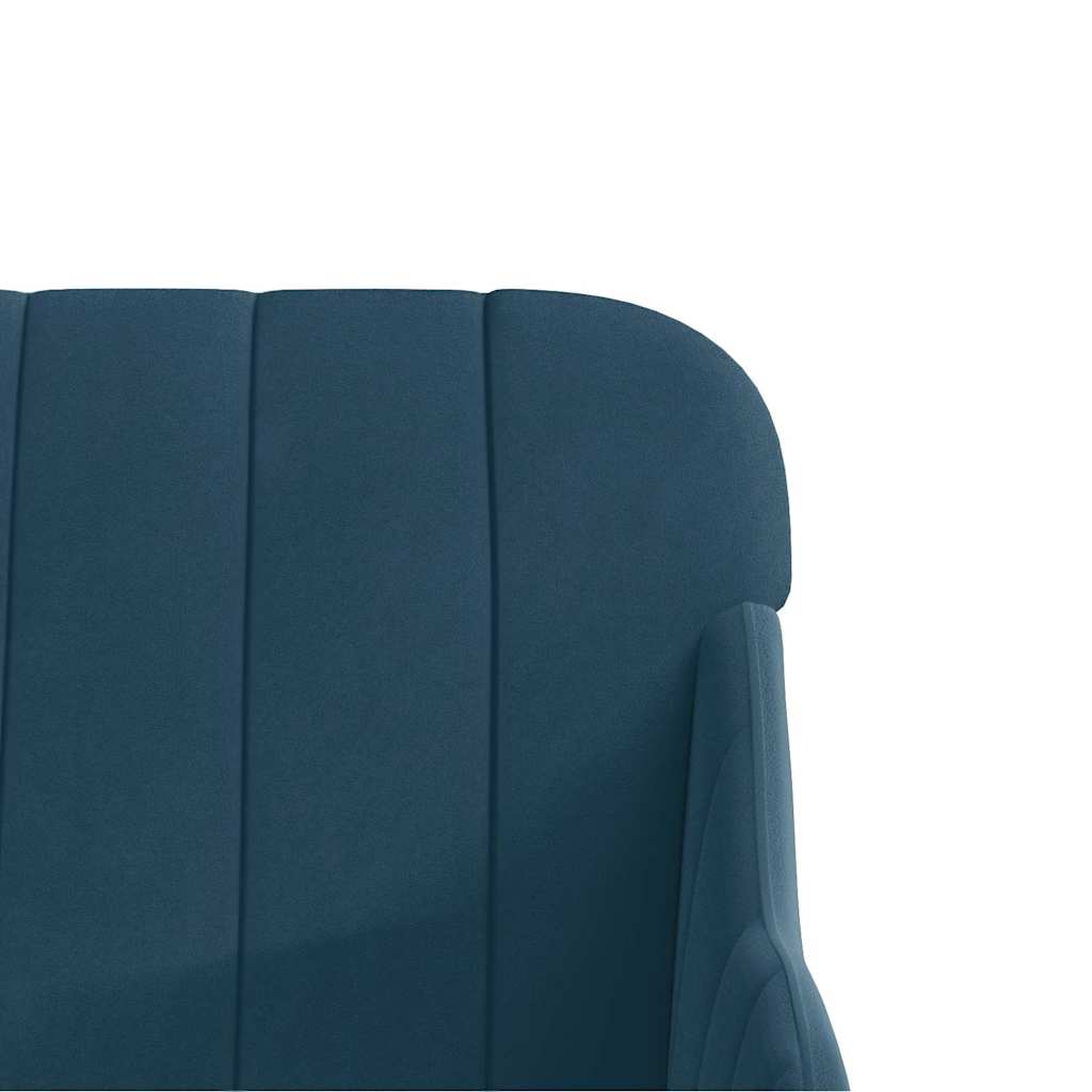 Sessel Blau 63x76x80 cm Samt
