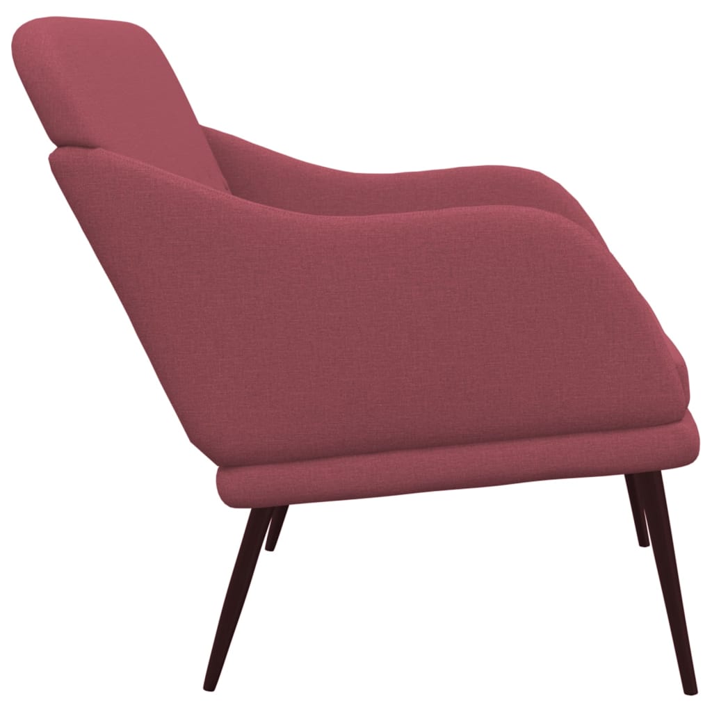 Sitzbank Weinrot 110x76x80 cm Stoff