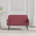 Sitzbank Weinrot 110x76x80 cm Stoff