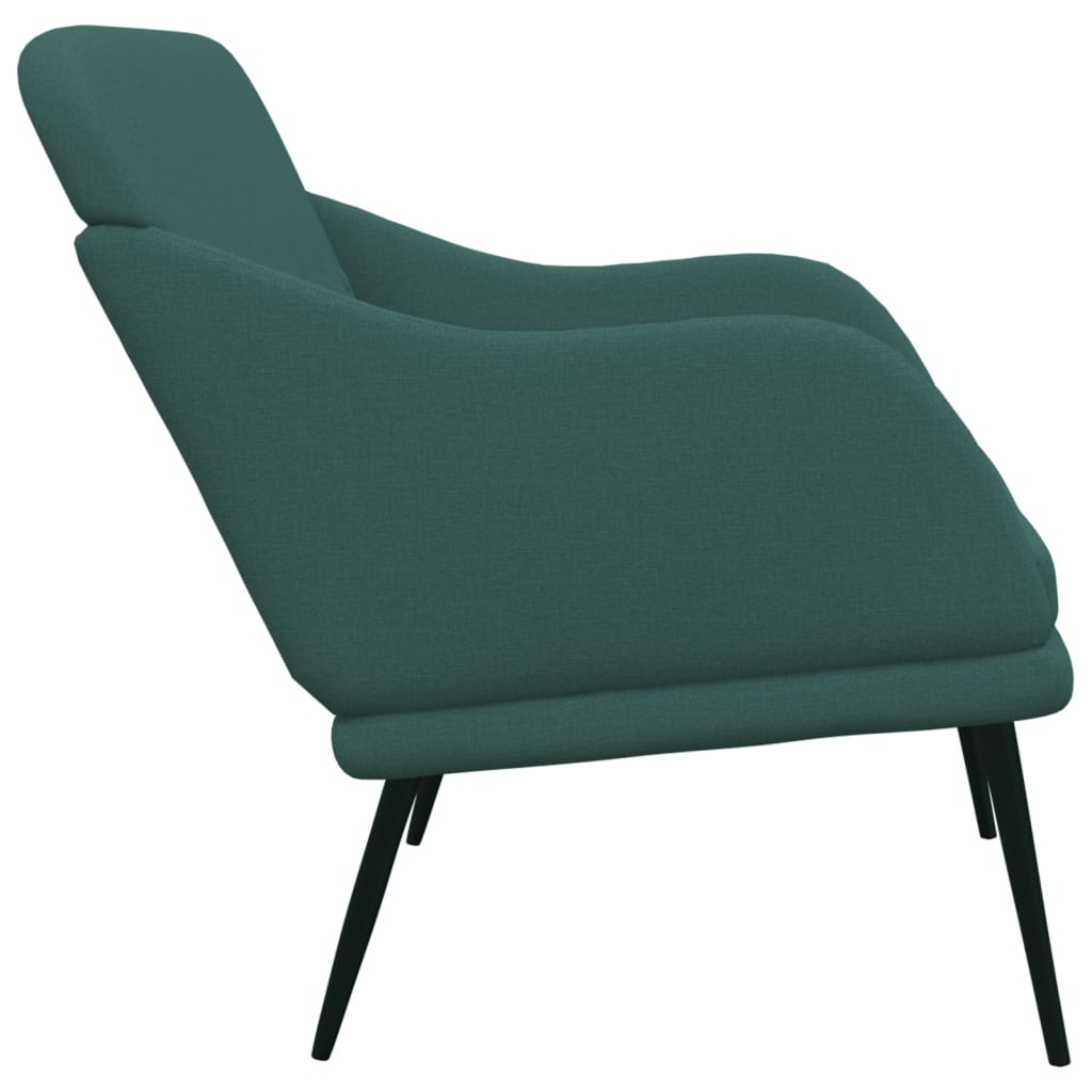 Sitzbank Dunkelgrün 110x76x80 cm Stoff