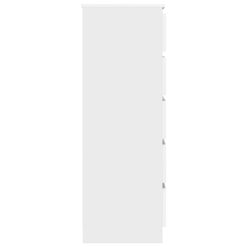 Schubladenschrank Weiß 60x36x103 cm Holzwerkstoff