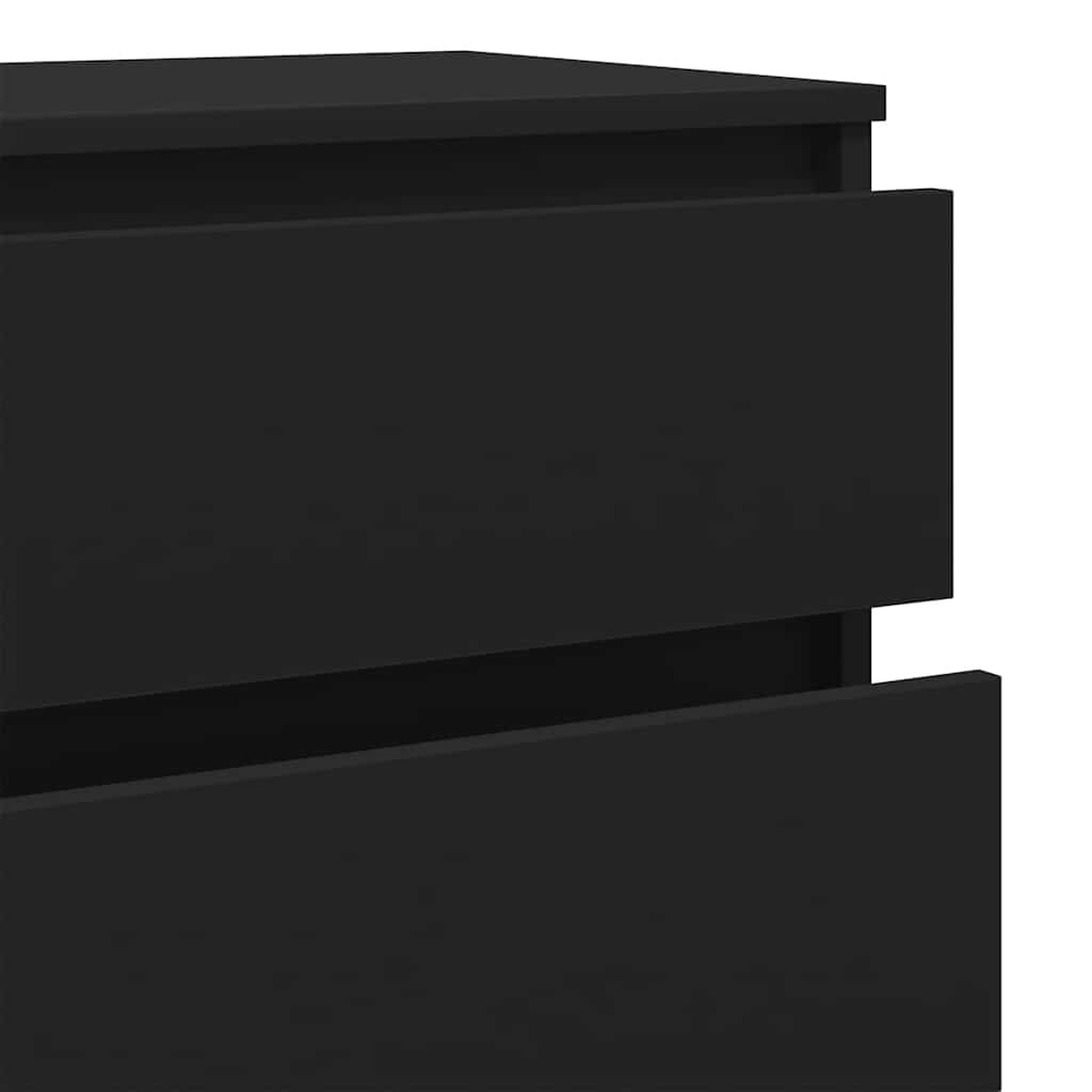 Schubladenschrank Schwarz 60x36x103 cm Holzwerkstoff